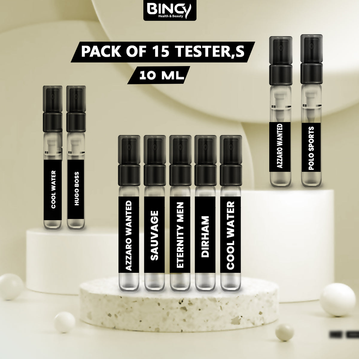 15 Perfumes Samples 10ML of Your Choice - Explorer Range