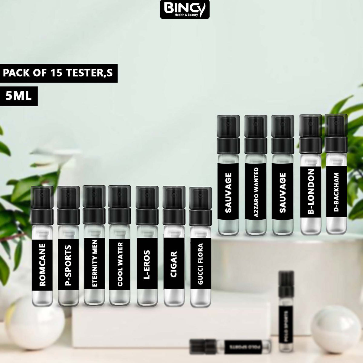 15 Perfumes Samples 5ML of Your Choice - Explorer Range