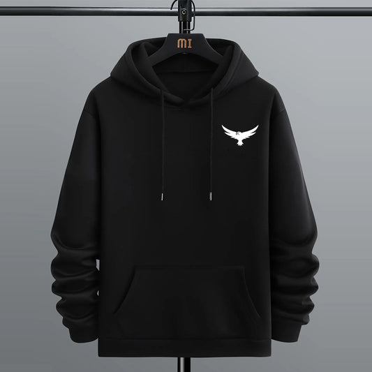 Export Branded Pullover Hoodie Black Color